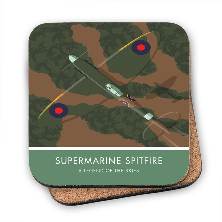Supermarine Spitfire MDF Coaster