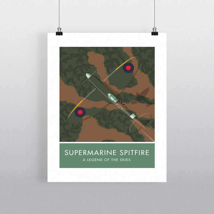 Supermarine Spitfire 90x120cm Fine Art Print