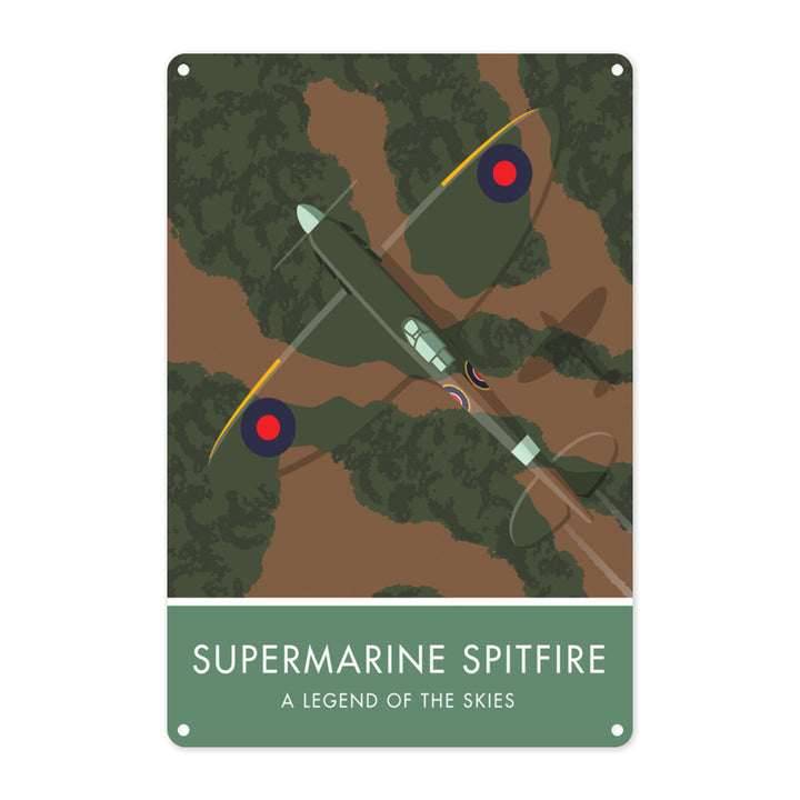 Supermarine Spitfire Metal Sign