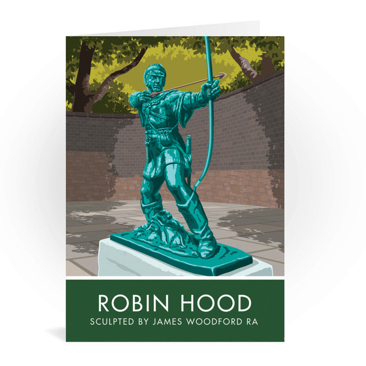 Robin Hood, Nottingham Greeting Card 7x5