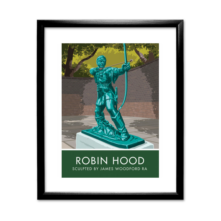 Robin Hood, Nottingham 11x14 Framed Print (Black)