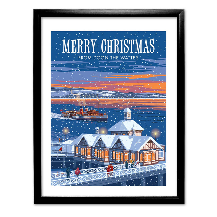 Merry Christmas from Dunoon the Watter Art Print