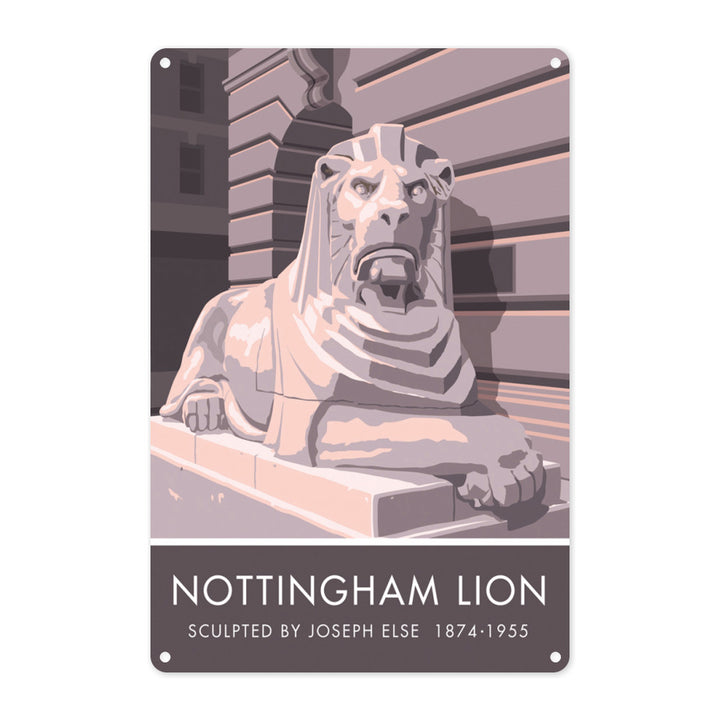 The Nottingham Lion, Nottingham Metal Sign