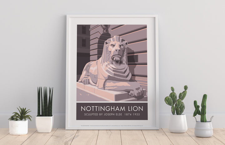 The Nottingham Lion, Nottingham - Art Print