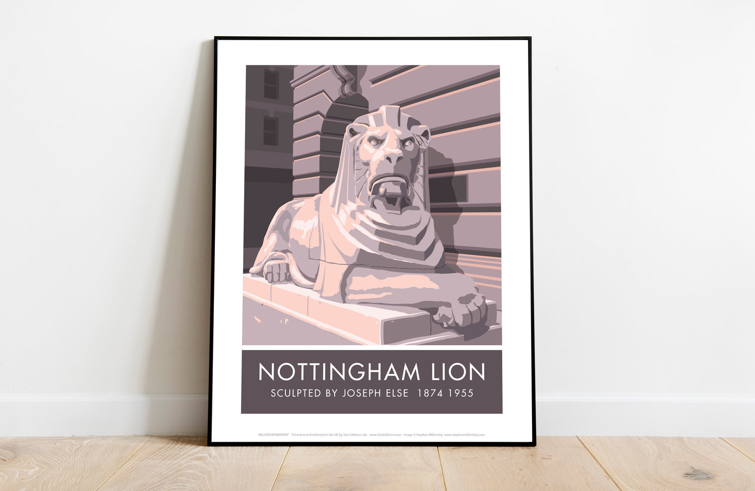 The Nottingham Lion, Nottingham - Art Print