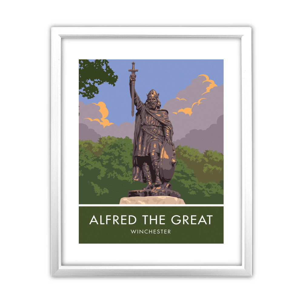 Alfred the Great, Winchester, Hampshire - Art Print