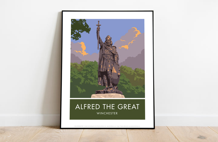 Alfred the Great, Winchester, Hampshire - Art Print