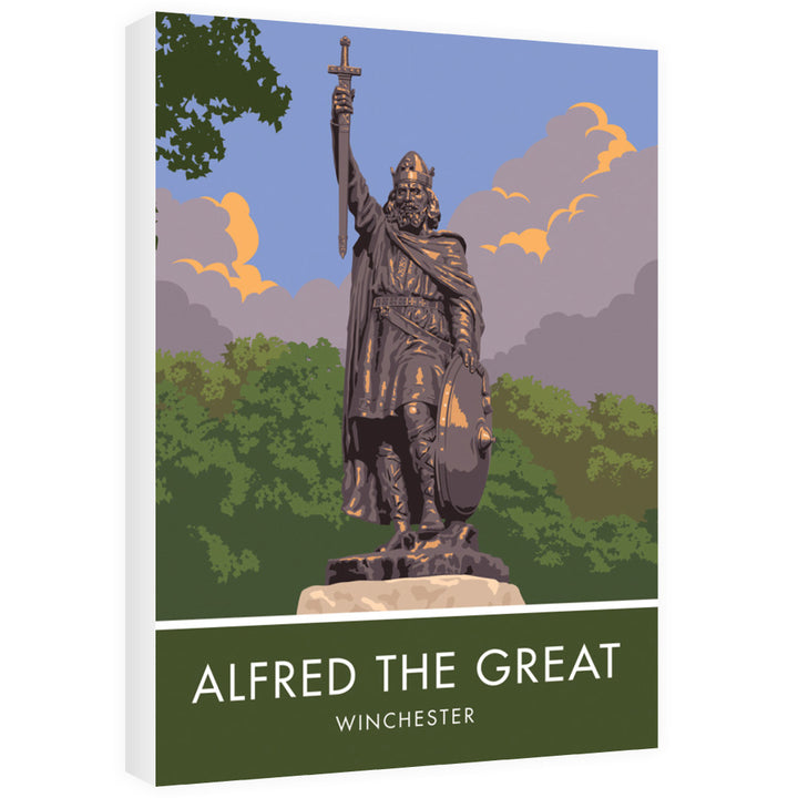Alfred the Great, Winchester, Hampshire 60cm x 80cm Canvas