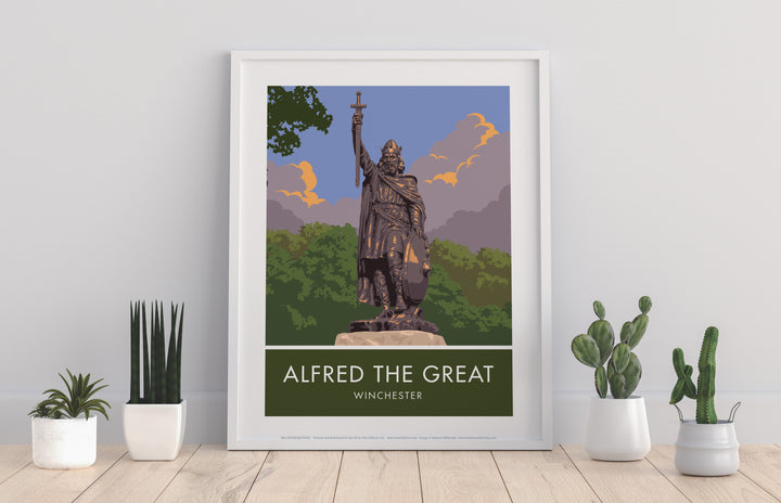 Alfred the Great, Winchester, Hampshire - Art Print