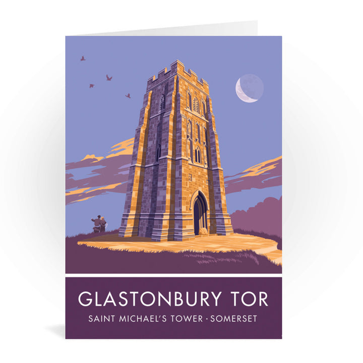Glastonbury Tor, Glastonbury, Somerset Greeting Card 7x5