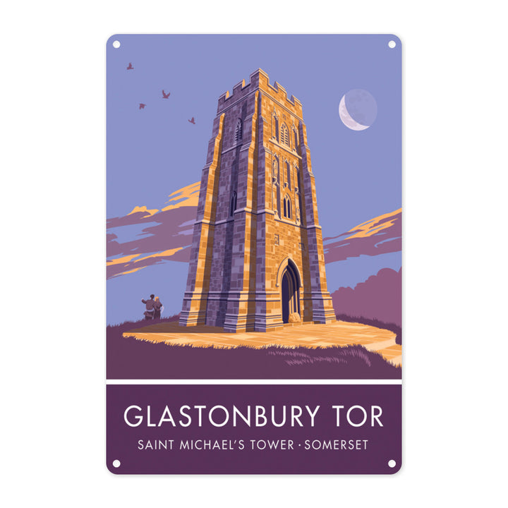 Glastonbury Tor, Glastonbury, Somerset Metal Sign