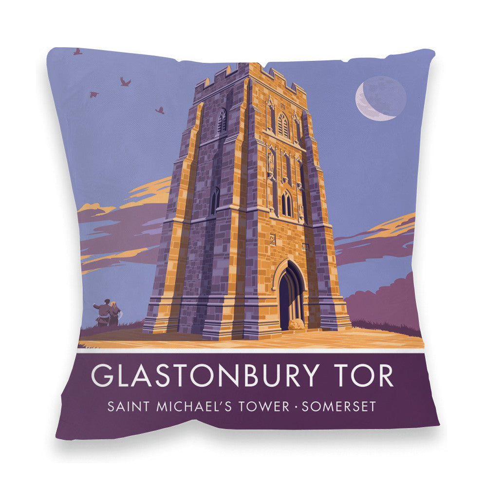 Glastonbury Tor, Glastonbury, Somerset Fibre Filled Cushion