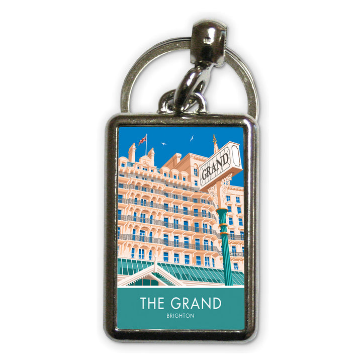 The Grand Hotel, Brighton, Sussex Metal Keyring