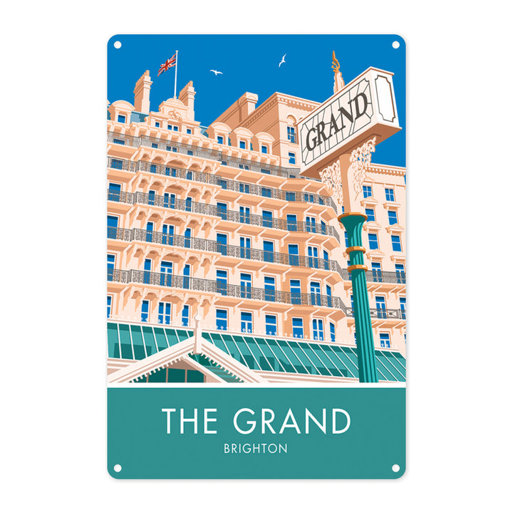 The Grand Hotel, Brighton, Sussex Metal Sign