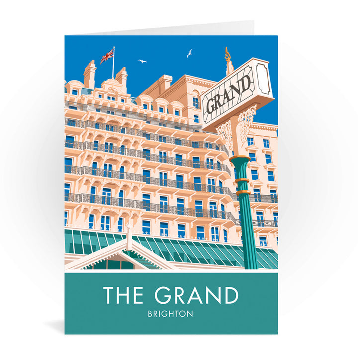 The Grand Hotel, Brighton, Sussex Greeting Card 7x5