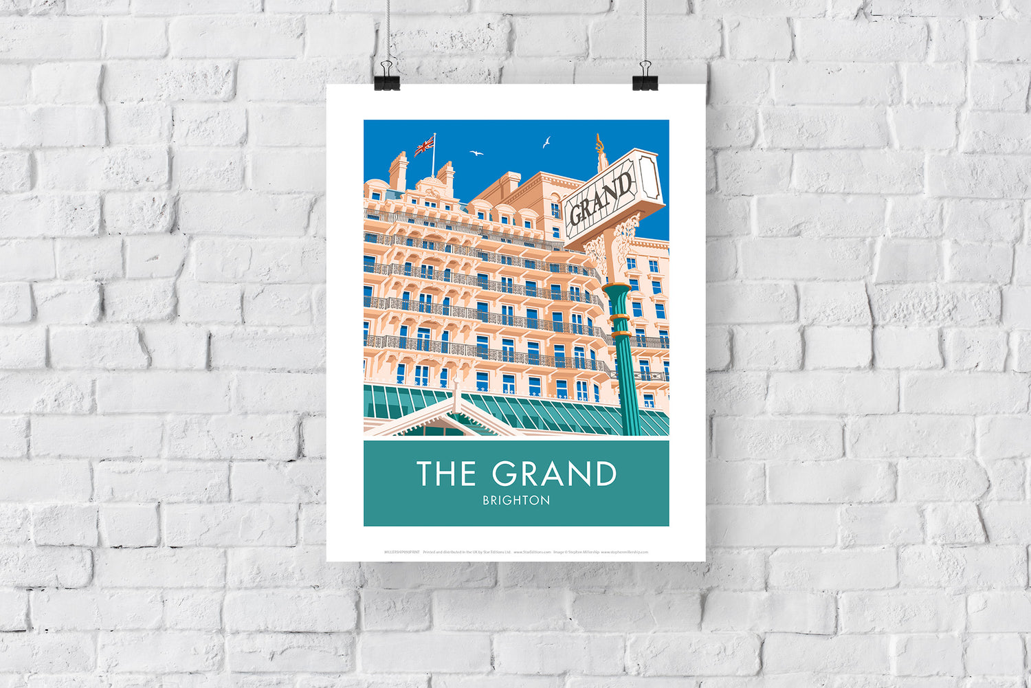 The Grand Hotel, Brighton, Sussex - Art Print