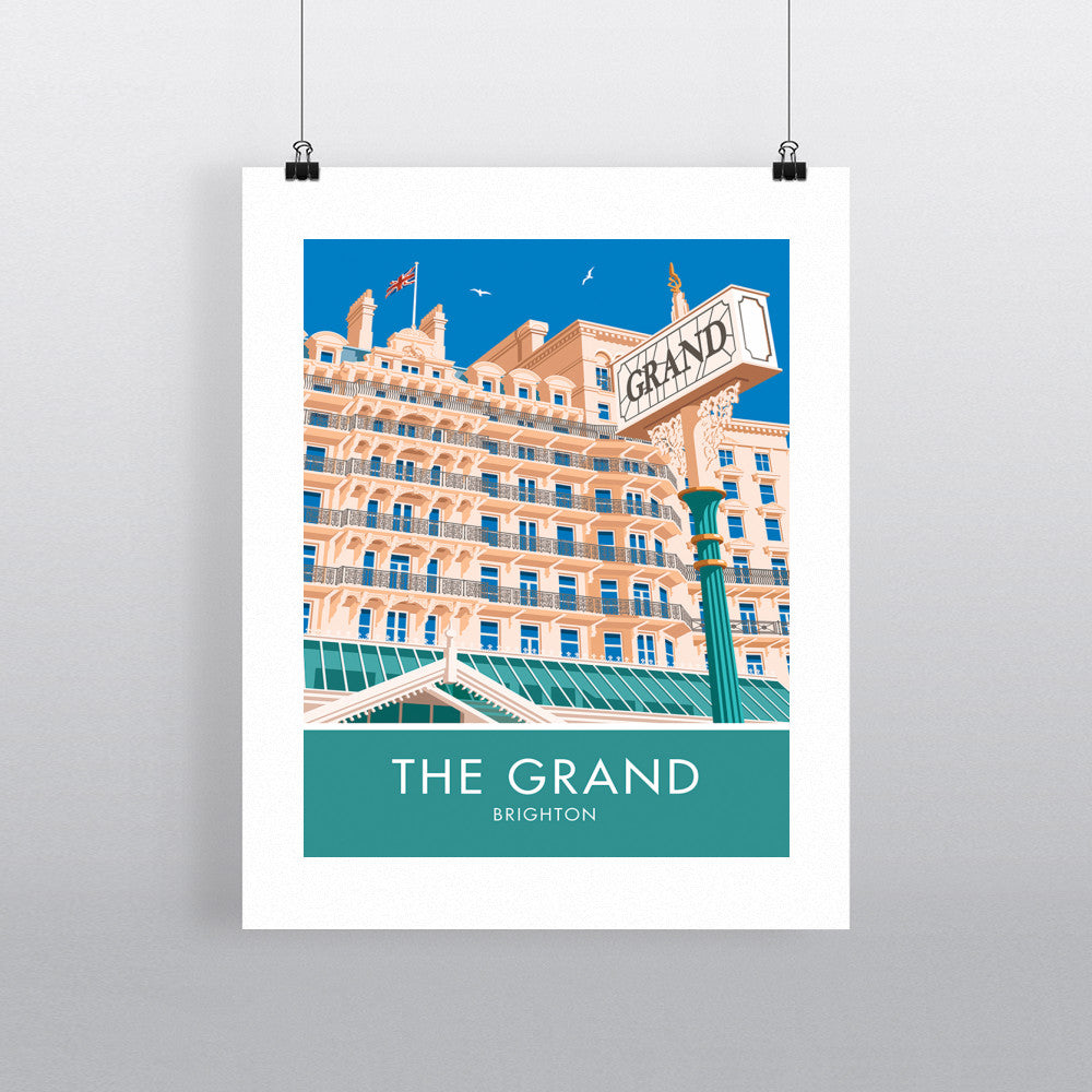 The Grand Hotel, Brighton, Sussex - Art Print