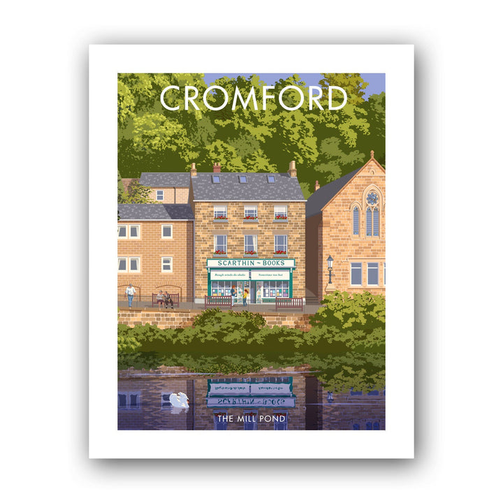 Cromford, The Mill Pond Art Print