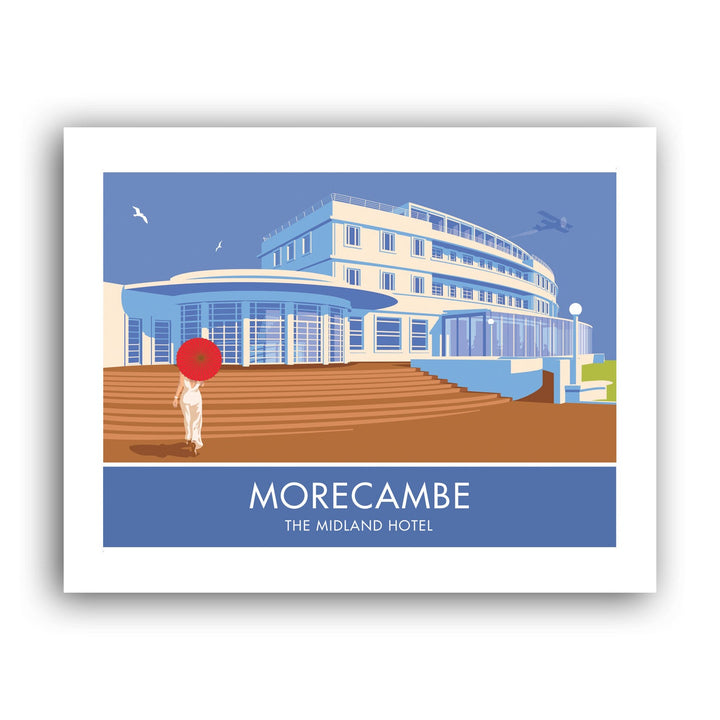 Morecambe, The Midland Hotel Art Print