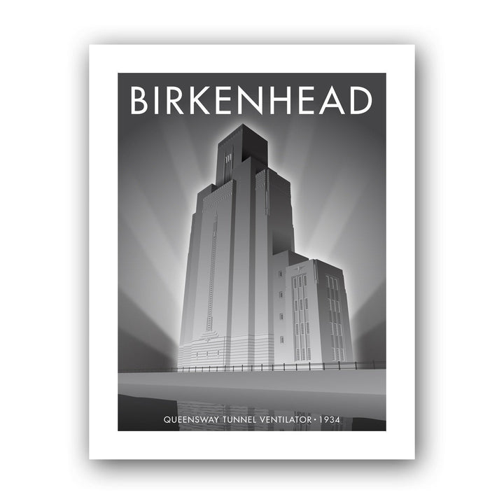 Birkenhead, Queensway Tunnel Art Print