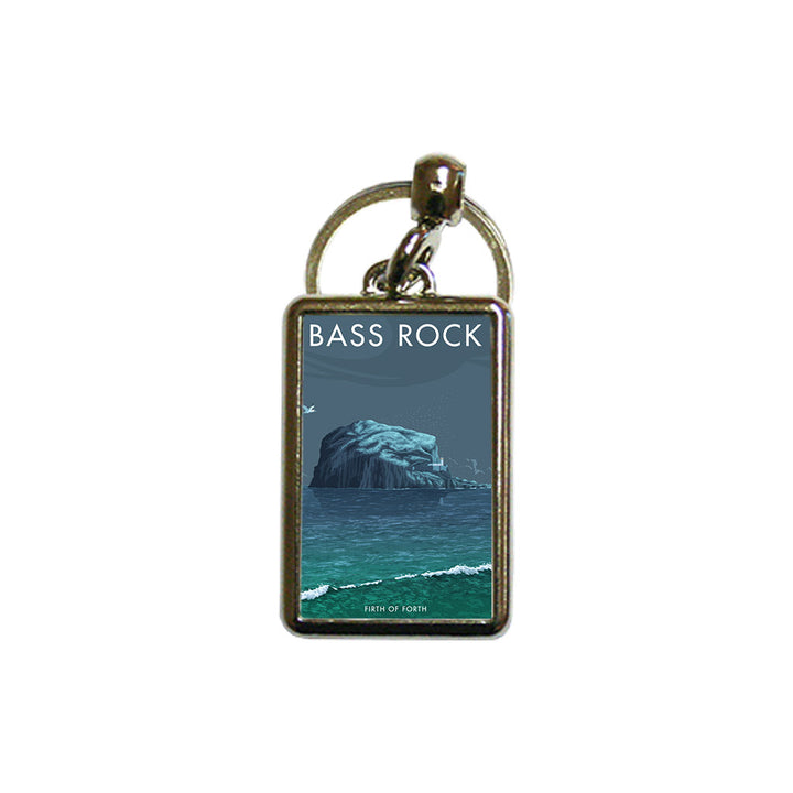 Bass Rock Island, Scotland Metal Keyring