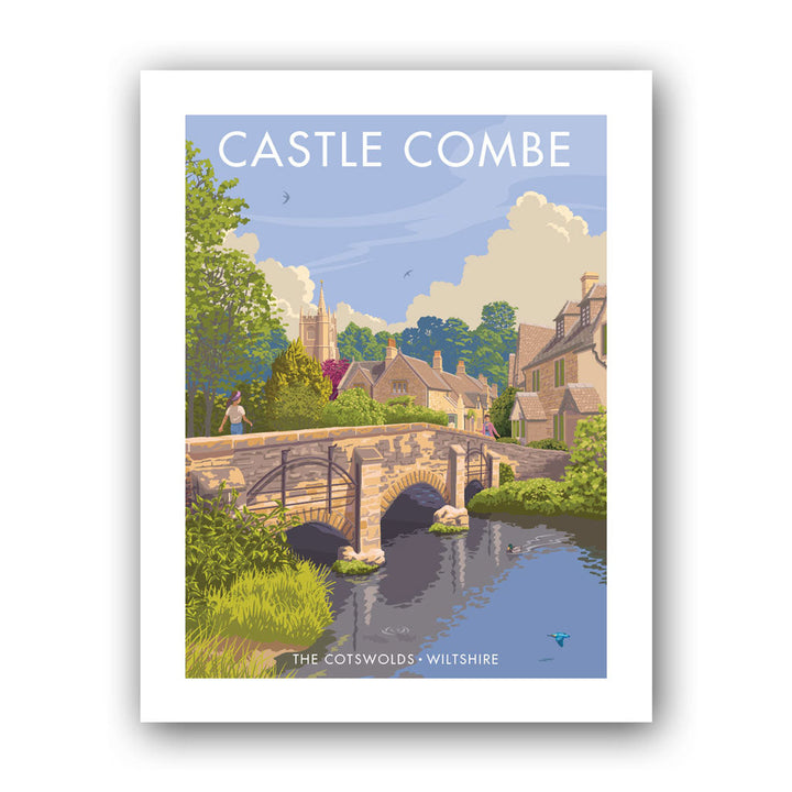 Castle Combe, The Cotswolds Art Print