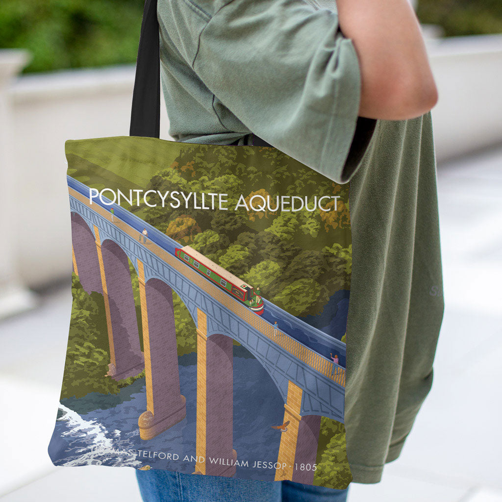 Pontcysyllte Aqueduct Premium Tote Bag
