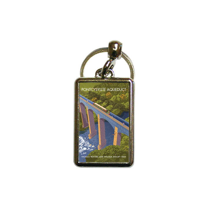 Pontcysyllte Aqueduct Metal Keyring