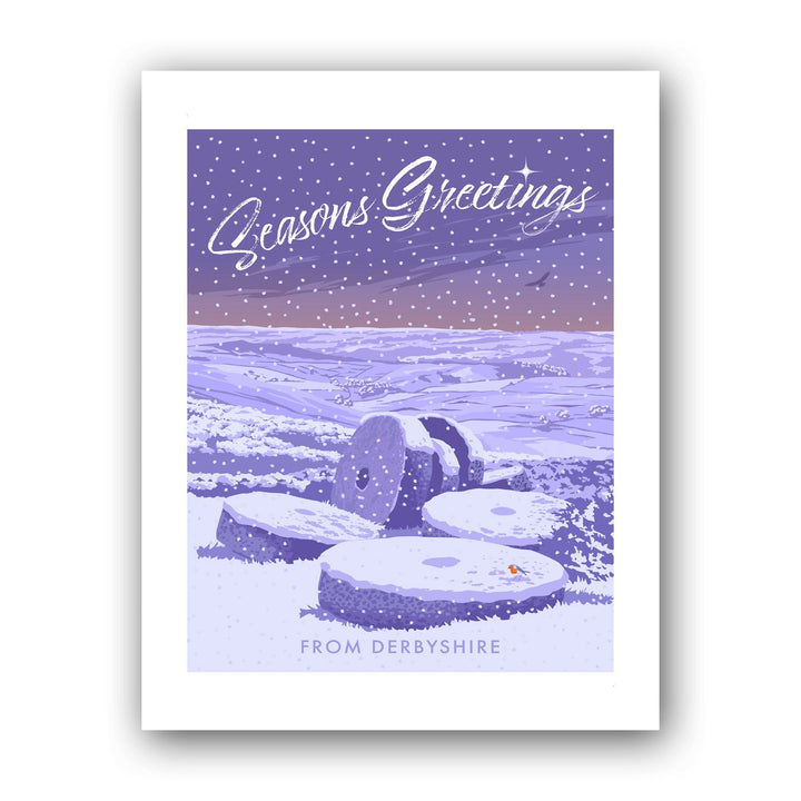 Seasons Greetings from Derbyshire Art Print