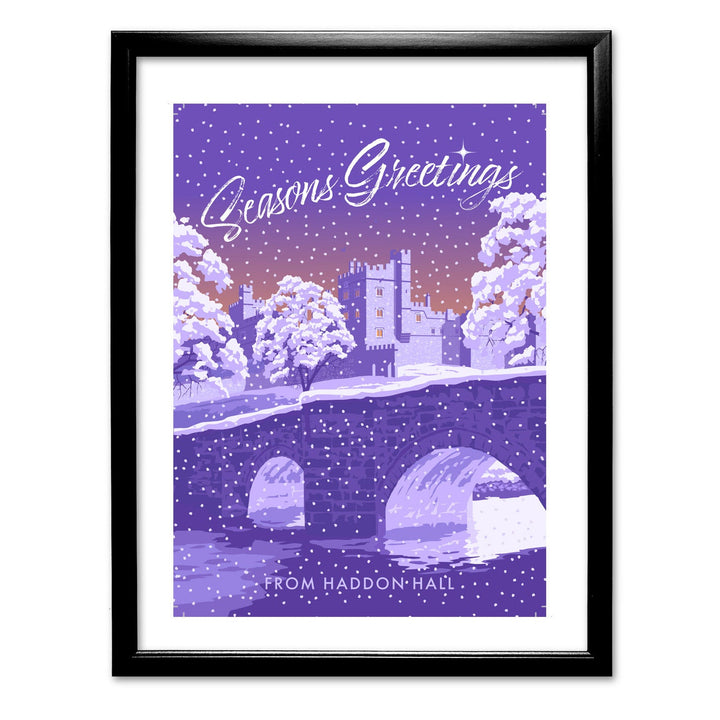 Seasons Greetings from Haddon Hall Art Print