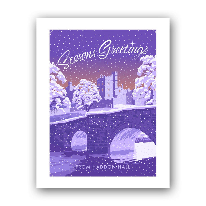 Seasons Greetings from Haddon Hall Art Print