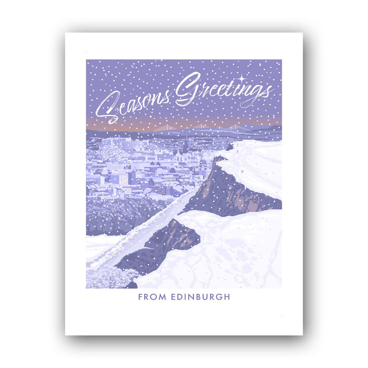 Seasons Greetings from Edinburgh Art Print