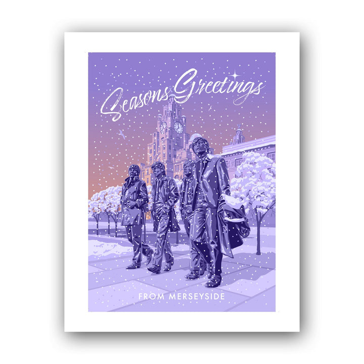 Seasons Greetings from Liverpool Art Print