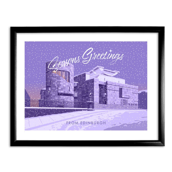 Seasons Greetings from Edinburgh Art Print