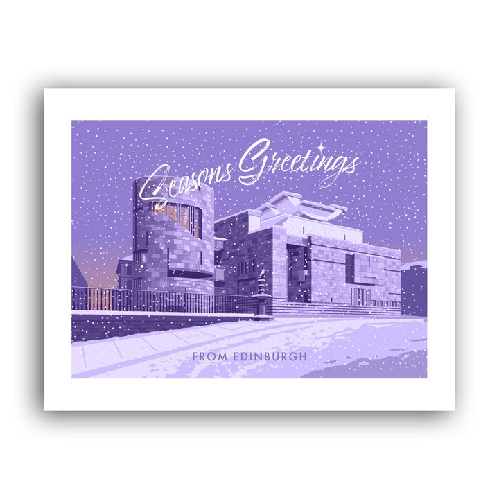 Seasons Greetings from Edinburgh Art Print