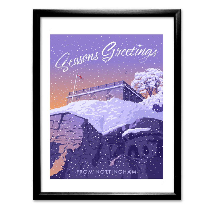 Seasons Greetings from Nottingham Art Print