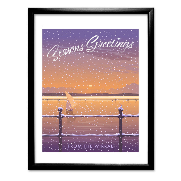 Seasons Greetings from The Wirral Art Print