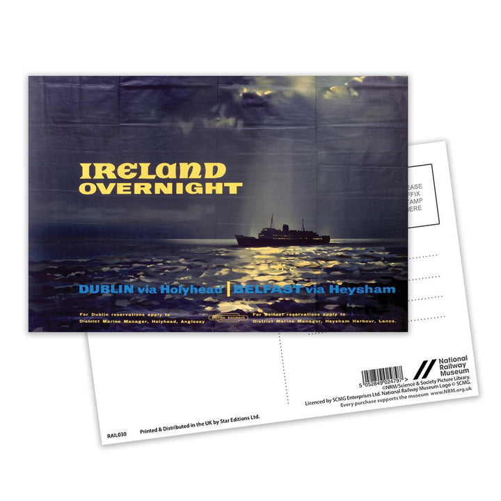 Ireland Overnight - Dublin and Belfast Postcard Pack of 8