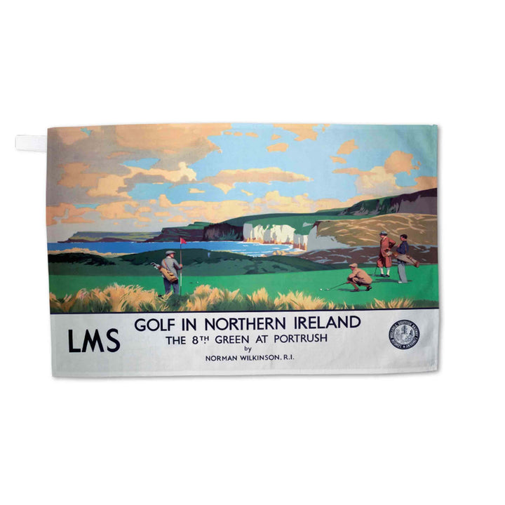 Portrush Golf in Northern Ireland - Tea Towel