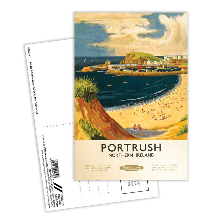 Portrush, Northern Ireland Postcard Pack of 8