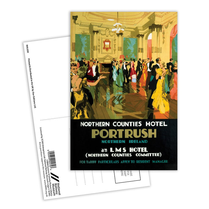 Portrush, Northern Counties Hotel Postcard Pack of 8