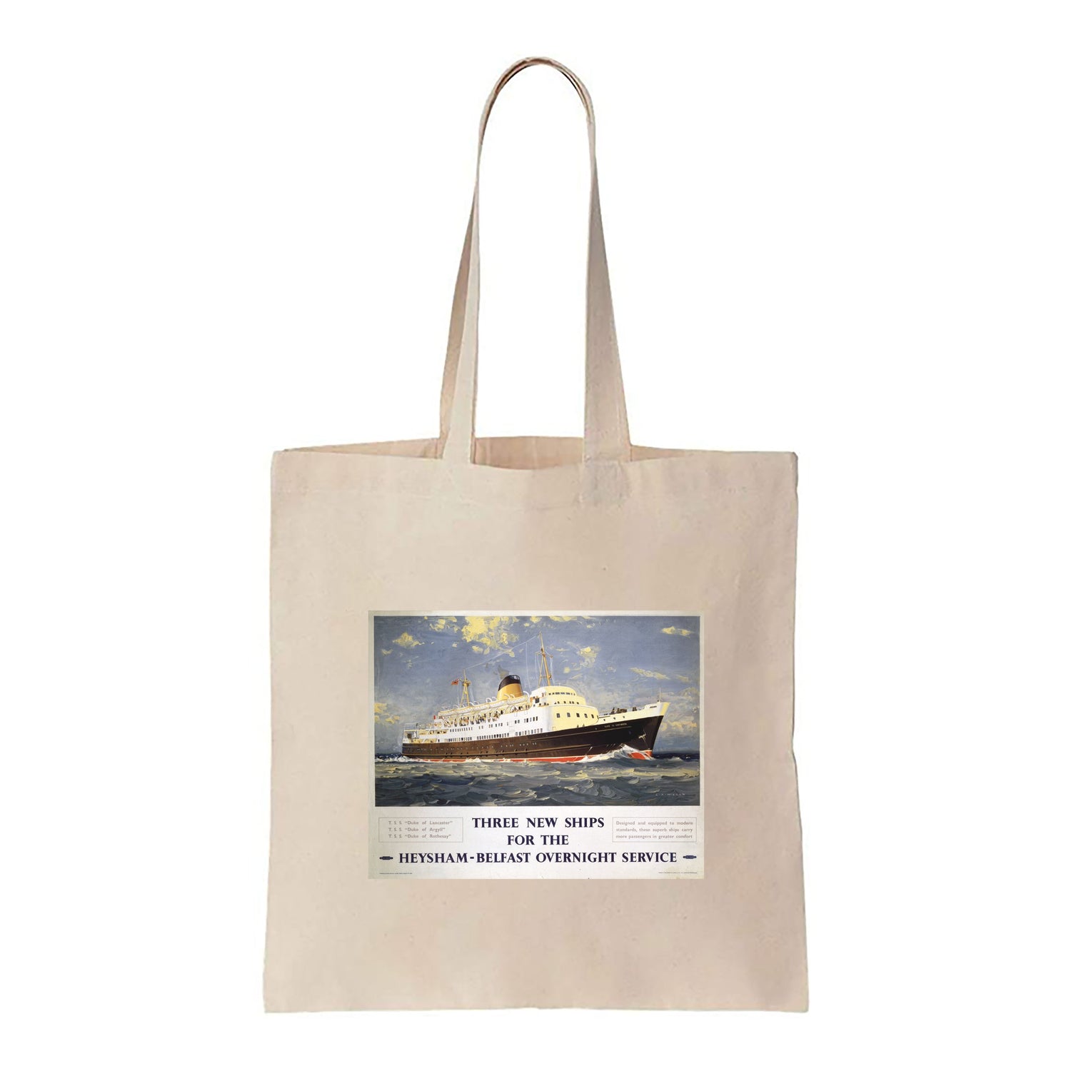 Heysham - Belfast Overnight Service - Canvas Tote Bag