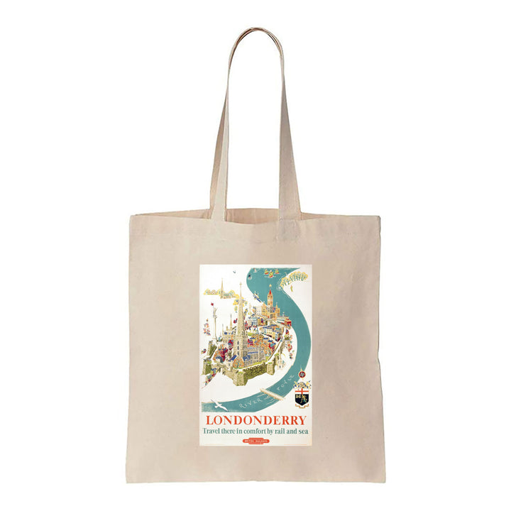 Londonderry, Travel in Comfort - Canvas Tote Bag