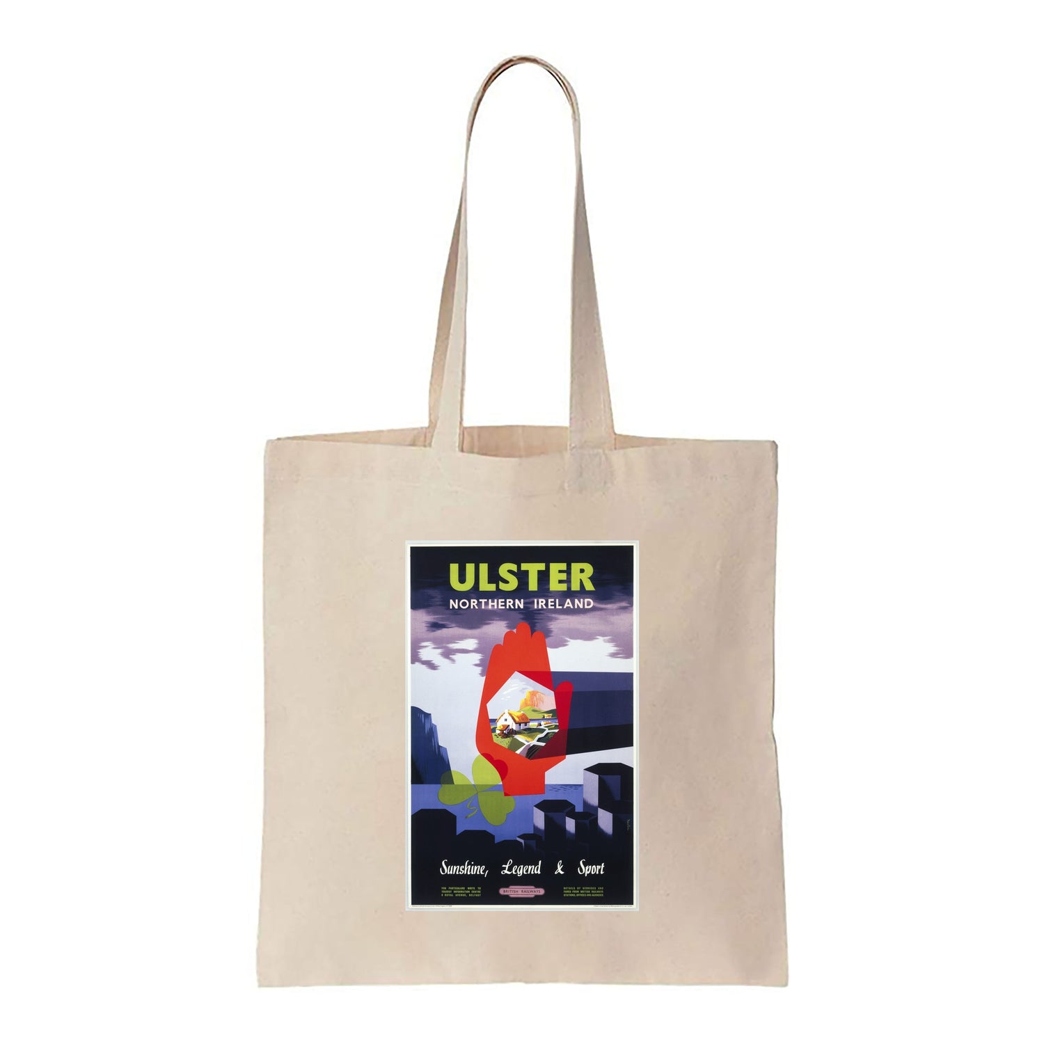 Ulster - Northern Ireland, Sunshine Legend and Sport - Canvas Tote Bag