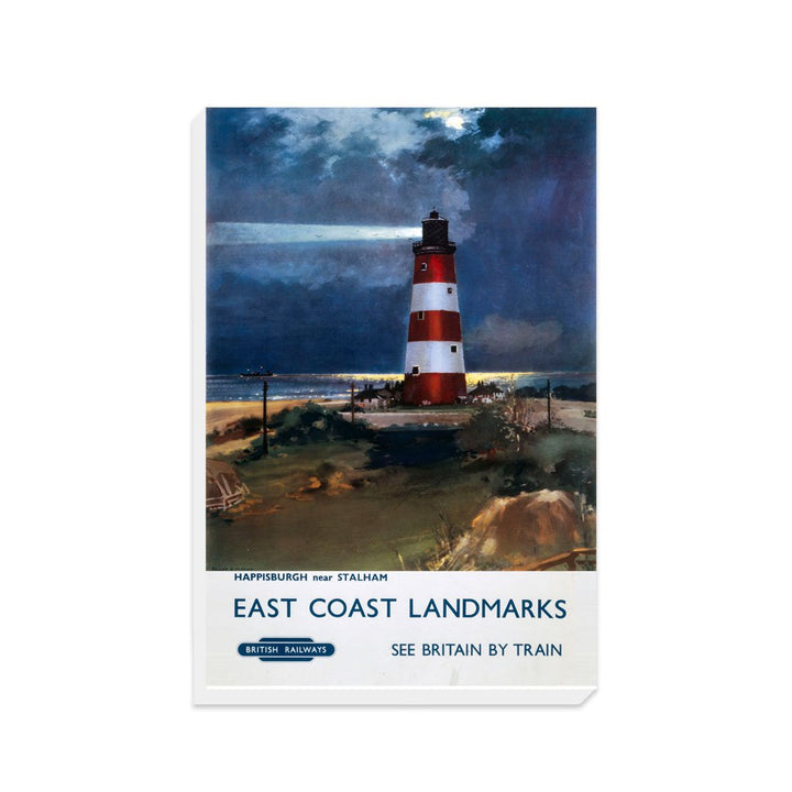 East Coast Landmarks - Happisburgh Lighthouse - Canvas
