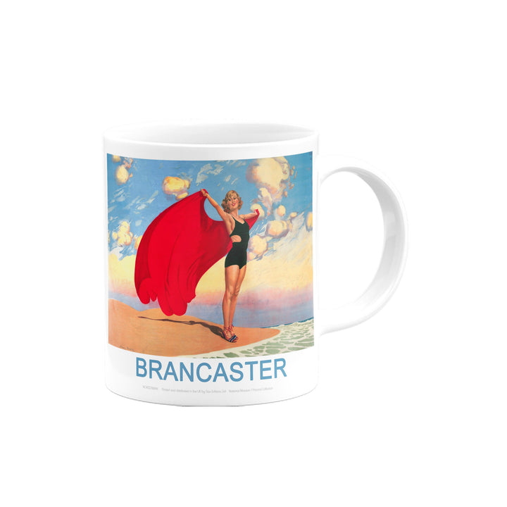 Brancaster, Girl with Red Blanket Mug