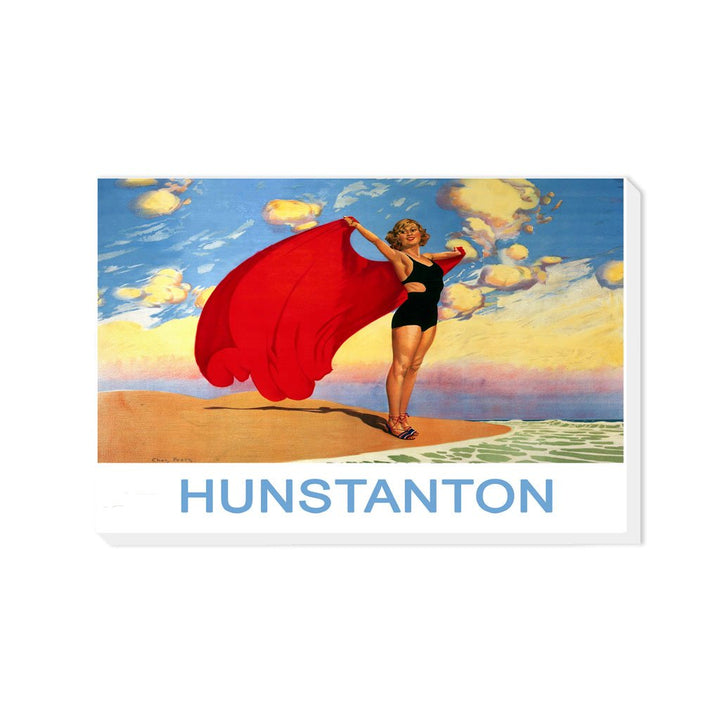 Hunstanton Girl with Red Blanket - Canvas