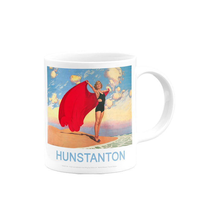 Hunstanton Girl with Red Blanket Mug