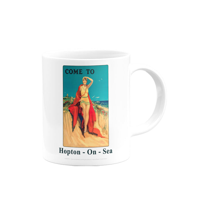 Hopton-on-sea Girl with Red Blanket Mug