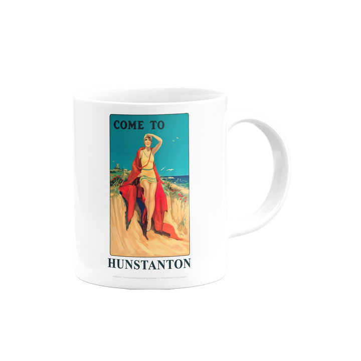 Hunstanton Girl with Red Blanket Mug